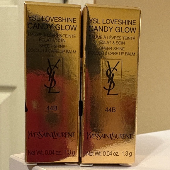 NEW Set Of 2 YSL Loveshine Candy Glow Lipstick in Shade 44B - Picture 1 of 3